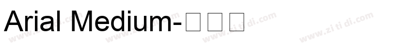 Arial Medium字体转换